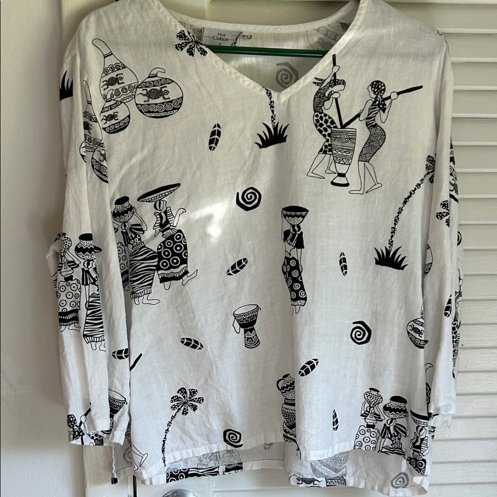 Hot Cotton linen top